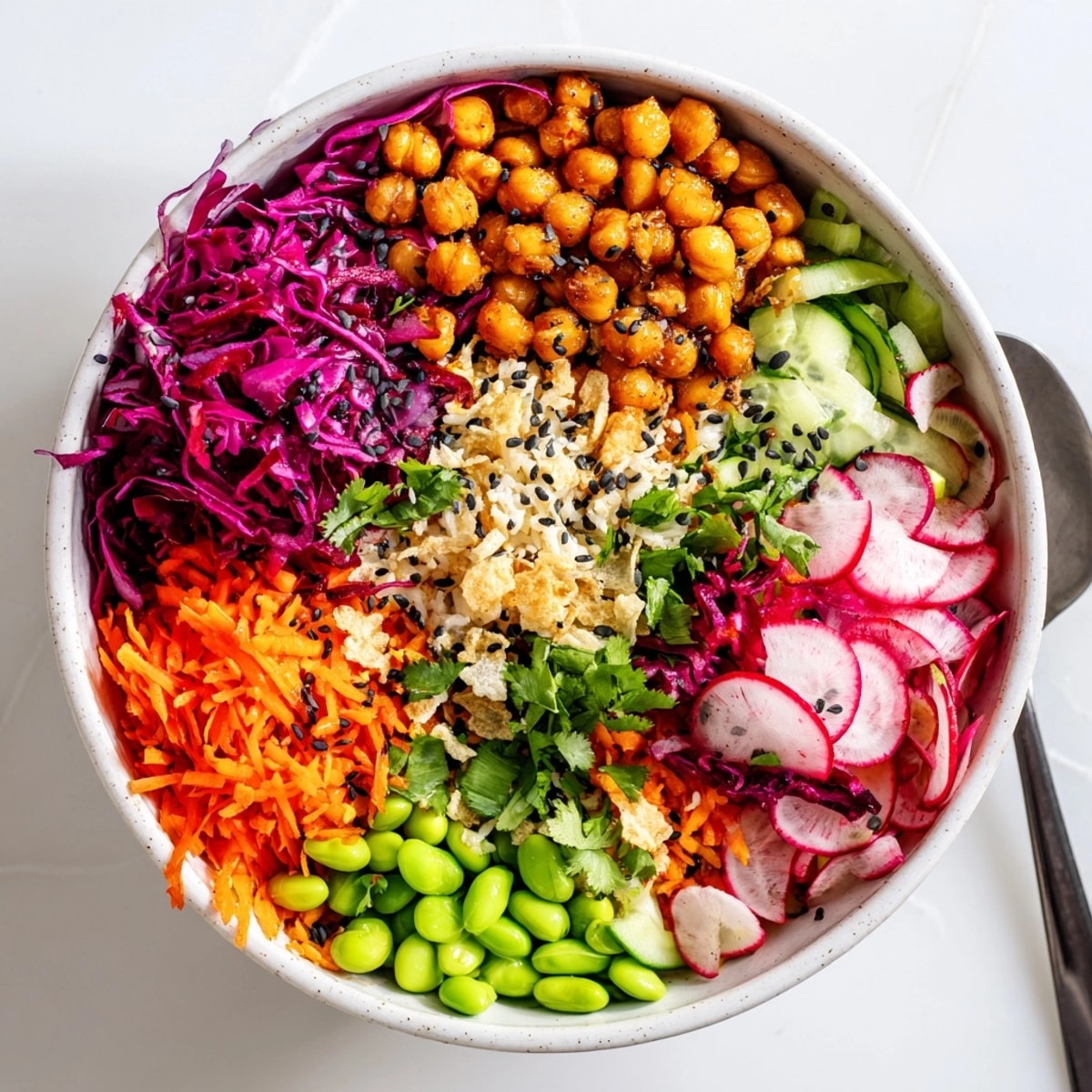 A delightful ASMR Crunch Snack Bowl with crunchy rice puffs, perfect for an afternoon snack.