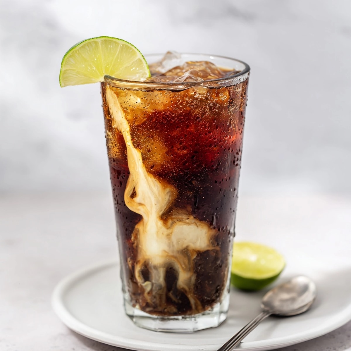 Delicious, simple Dirty Soda beverage, perfect for sunny American afternoons and backyard parties.
