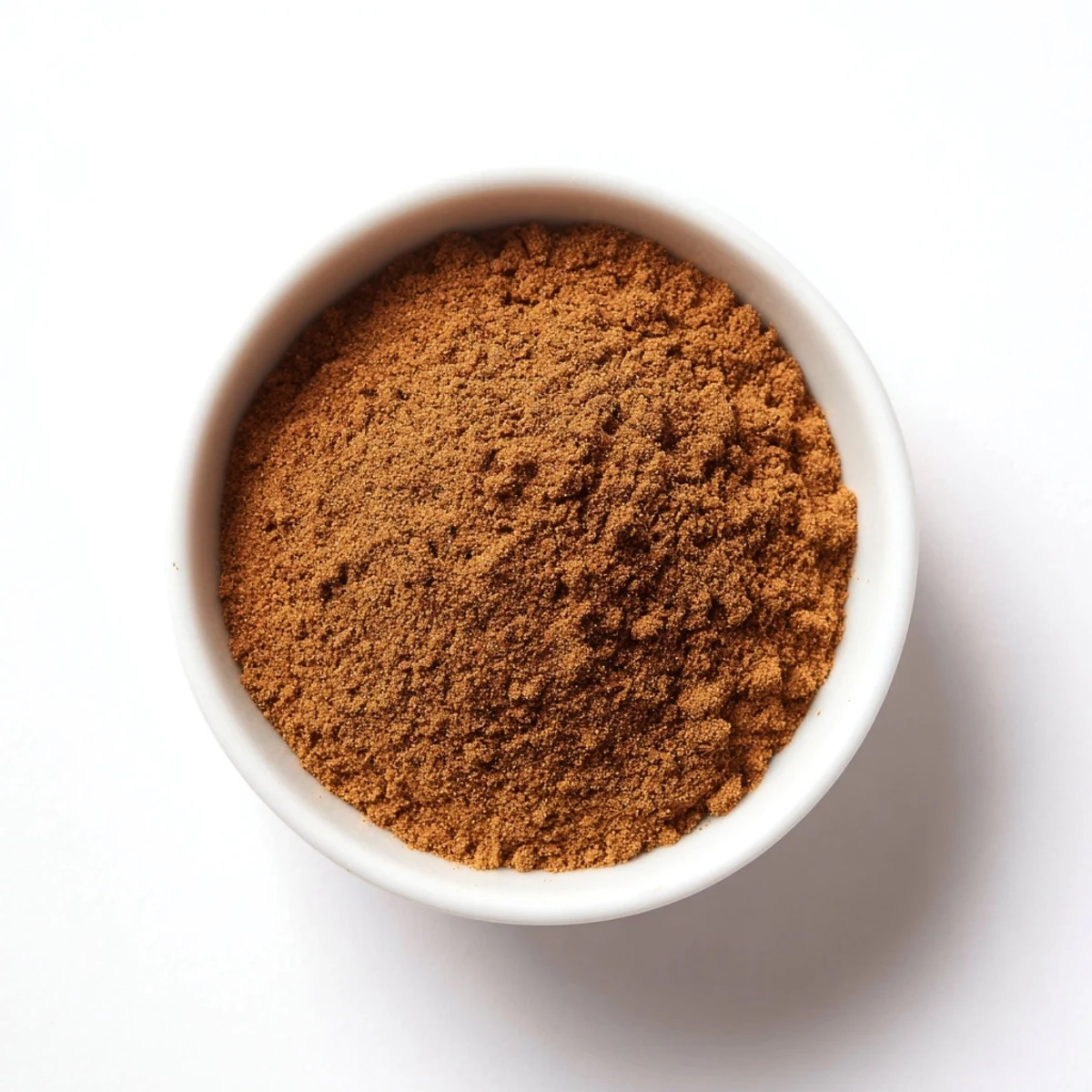 Vibrant gingerbread spice blend, perfect for seasonal baking, resting in a glass jar.