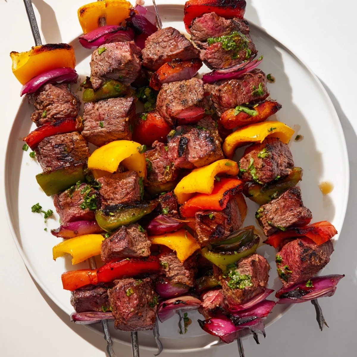 Beef Kebabs Bell Peppers