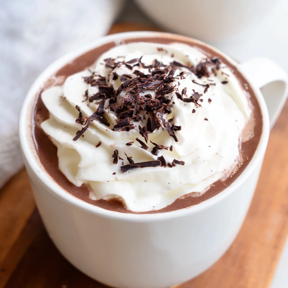 Rich creamy hot chocolate