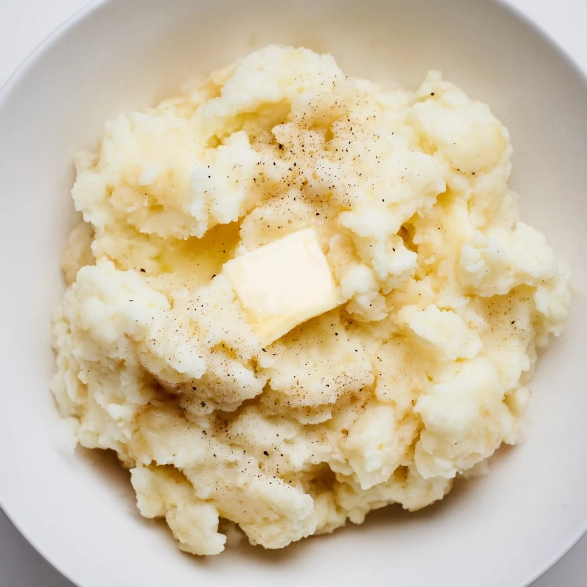 Warm, comforting bowl of mashed potatoes, perfectly whipped and seasoned for family dinner tonight.