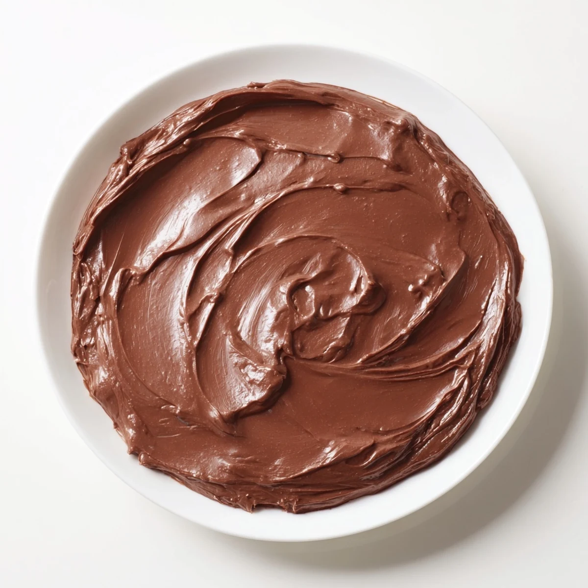 Silky-smooth chocolate spread, a decadent treat ready to be spread on warm toast.