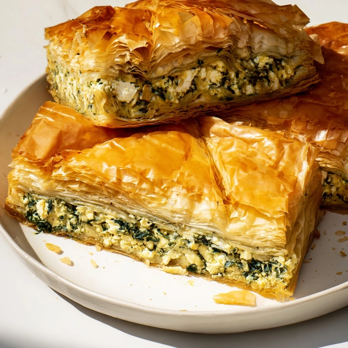 Savory Spinach Feta Filo