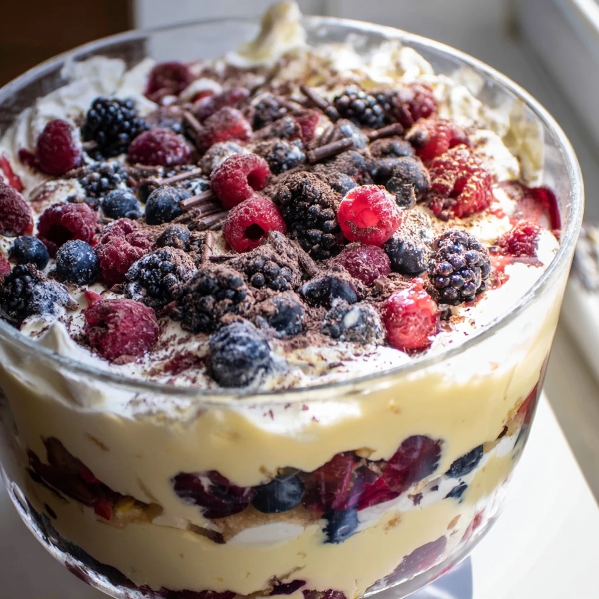 Winter Berry Layered Dessert