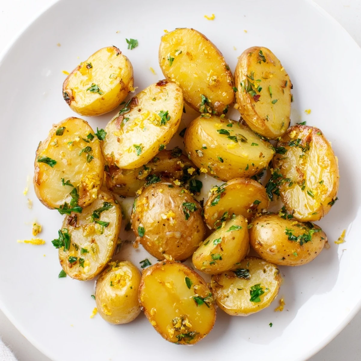 Lemon Garlic Roasted Potatoes