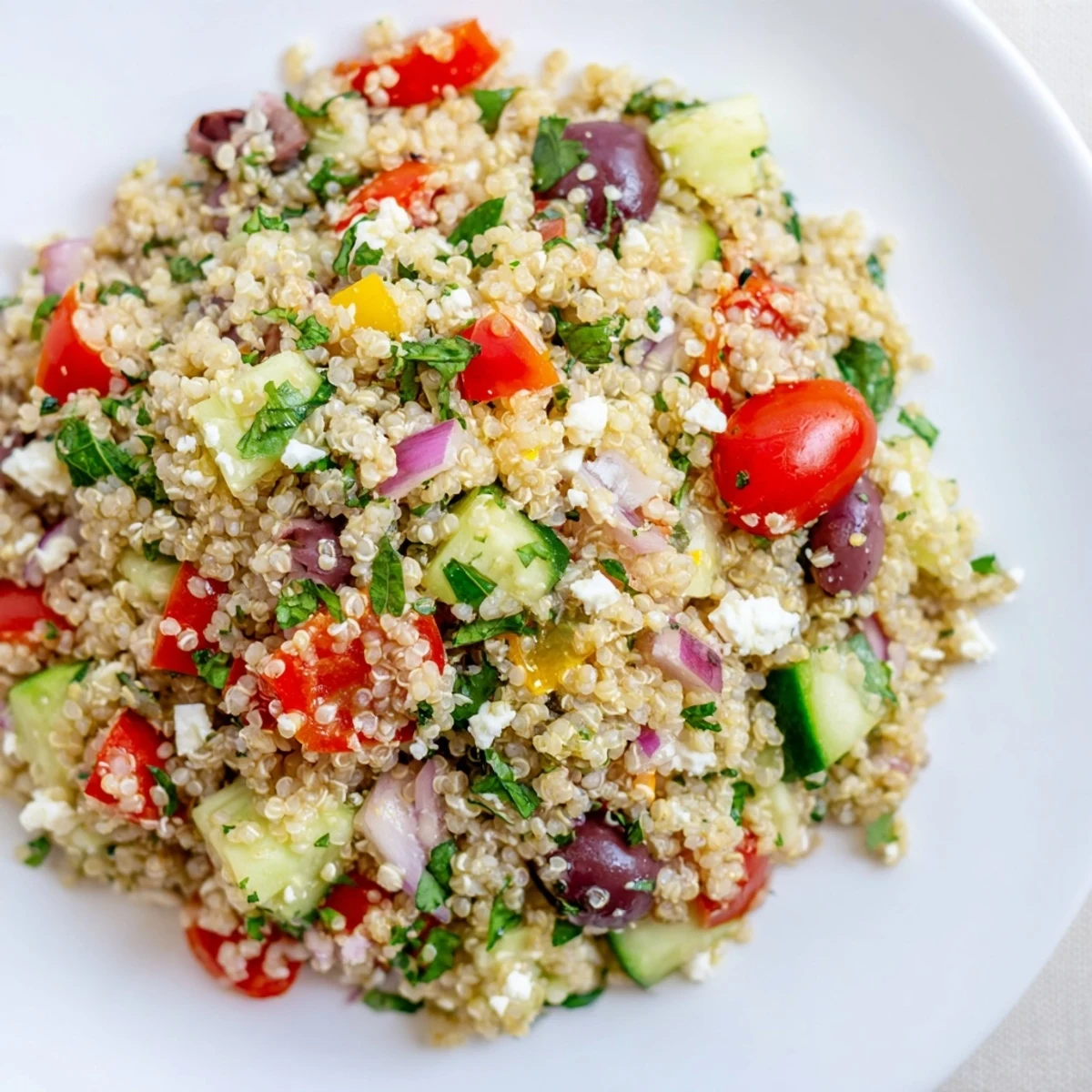 Mediterranean Quinoa Salad Lemon