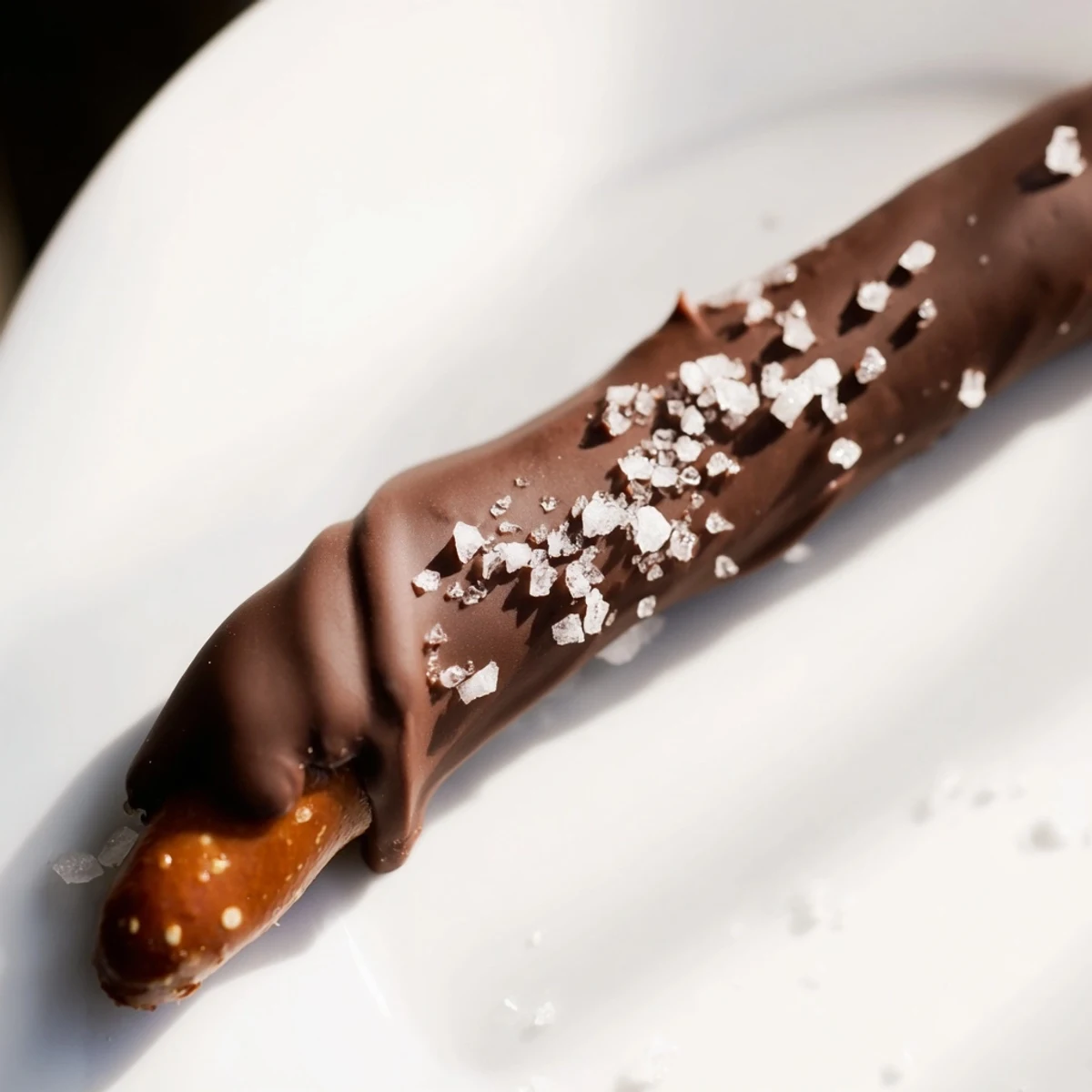 Chocolate Dipped Pretzels Sea Salt