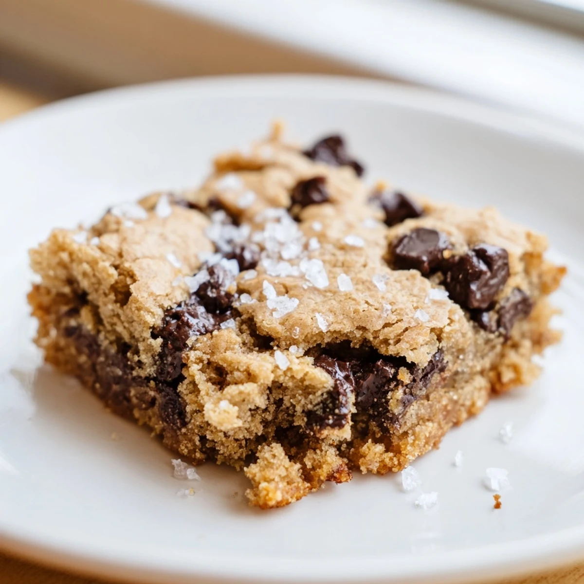 Thick and chewy Chocolate Chip Cookie Bars drizzled with melted chocolate, ready for a sweet dessert snack.