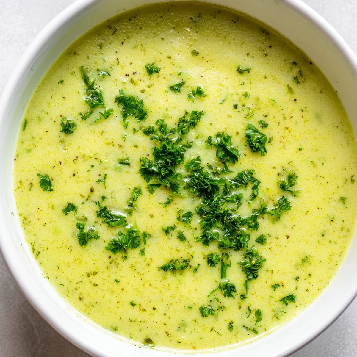 Spoon dipping into a warm bowl of Creamy Lunch Soup, served alongside crusty bread for a nourishing midday meal.
