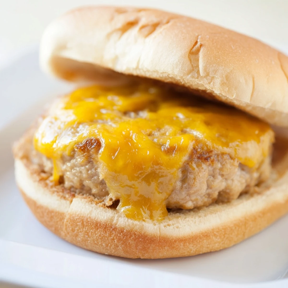 Juicy turkey cheese burger on a soft bun with crisp lettuce and ripe tomato, drizzled with ketchup and mustard.  