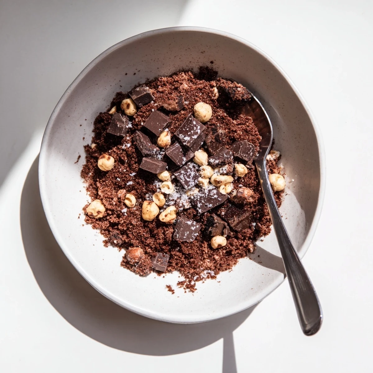 This homemade chocolate cookie crumble, made with Oreos and butter, offers a versatile, no-bake garnish perfect for sundaes or baked desserts.