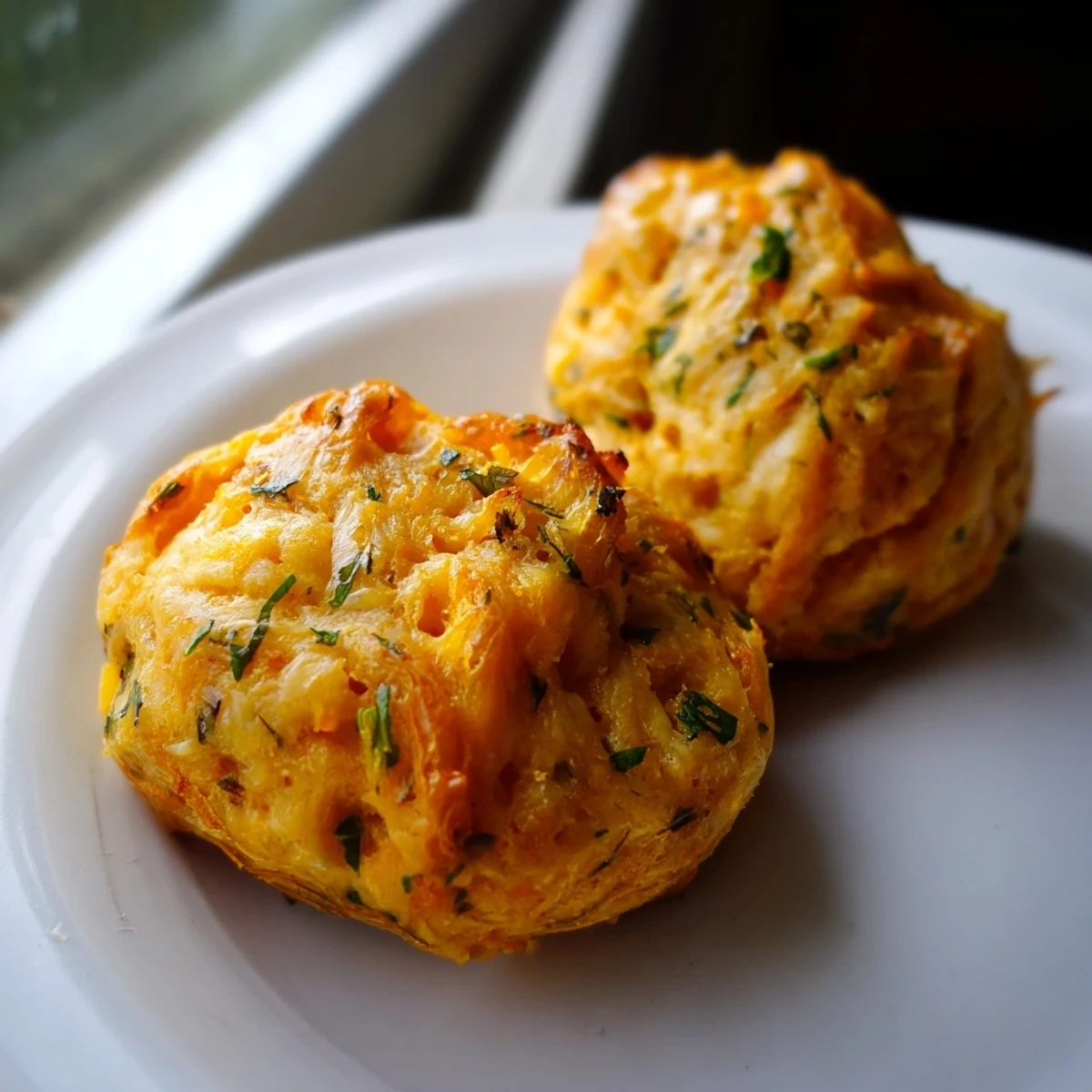 Close-up of freshly baked Tailgate Sausage and Cheese Balls, highlighting the golden texture and halal-friendly ingredients, served alongside a dipping sauce.