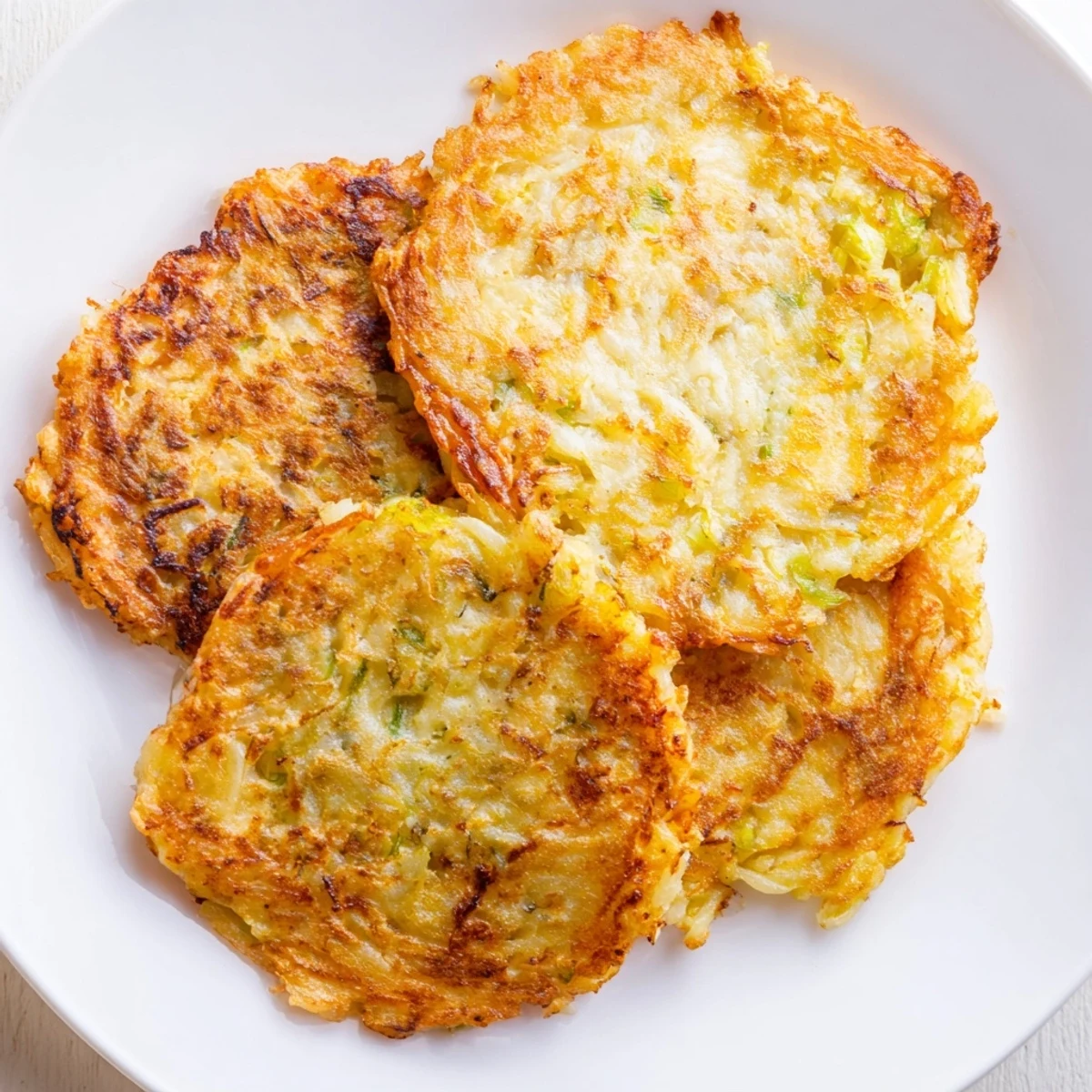 Golden-brown Irish Boxty Potato Pancakes with Scallions sizzling in a skillet, with crispy edges and tender centers for a rustic breakfast.