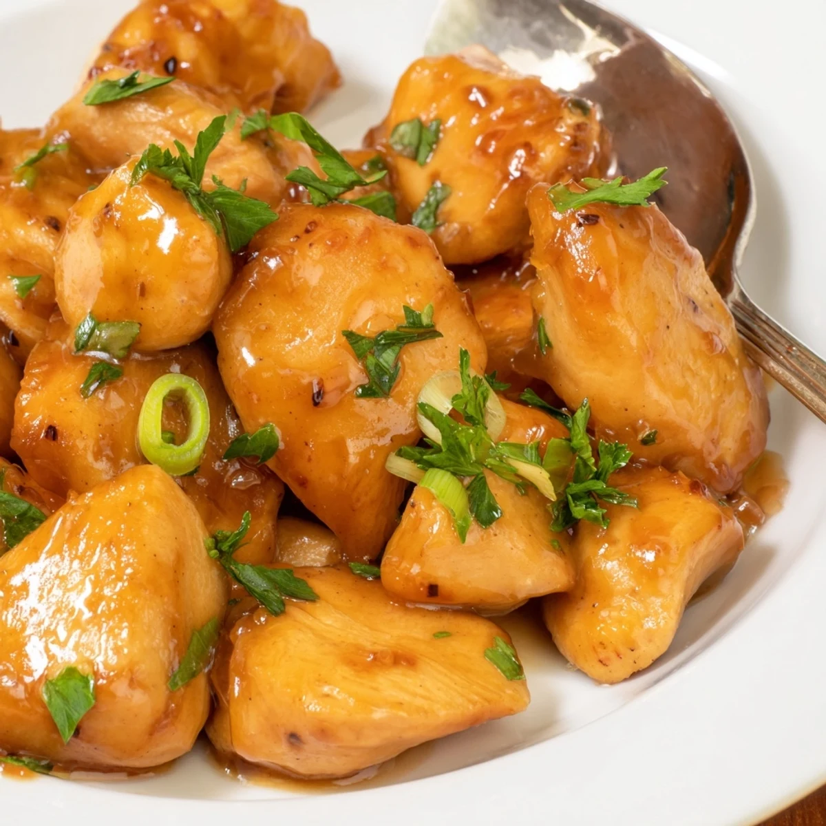 Classic Apricot Chicken with tender meat and sticky apricot sauce, paired with roasted vegetables for a family dinner.