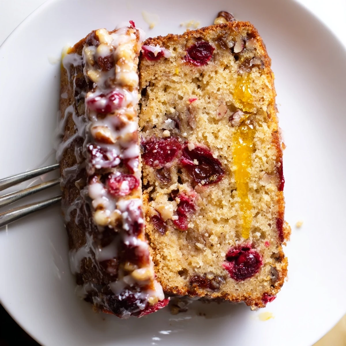 Warm Cranberry Orange Bread served with Earl Grey, fragrant zest and tender crumb