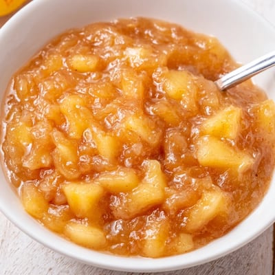 Warm toast topped with Fall Caramel Apple Jam, sticky caramel ribbons and spice